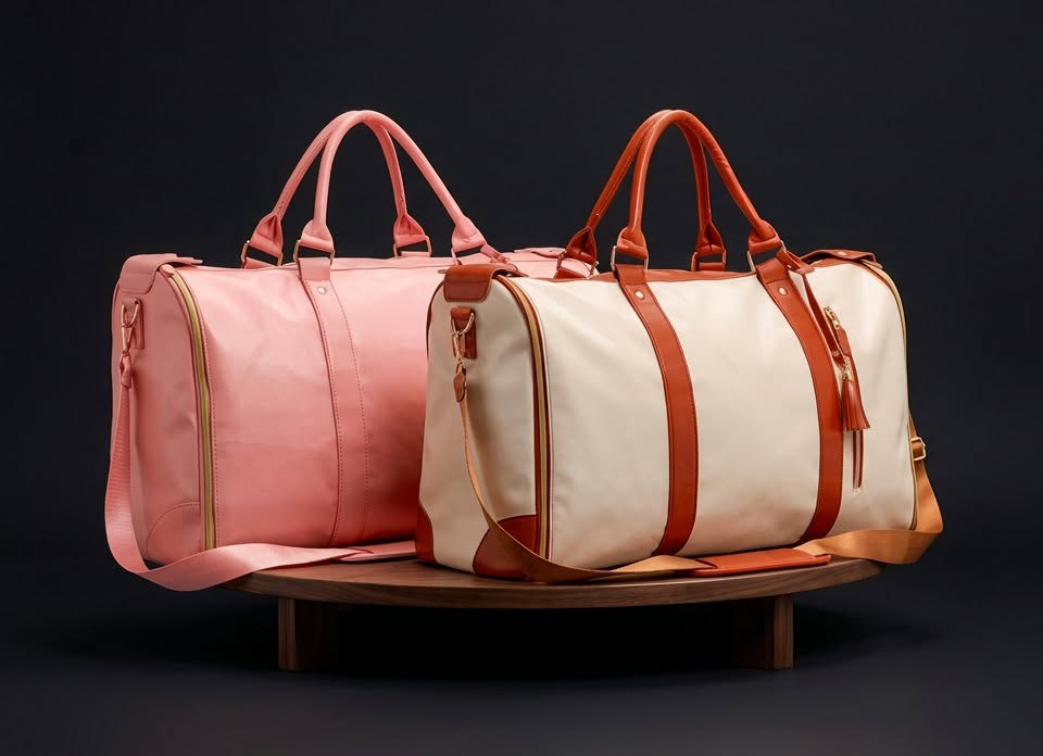 Rose and snow Luxze travel bags